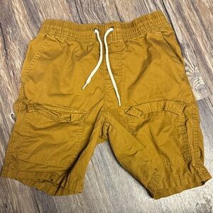 Cat & Jack Mustard Cargo Drawstring Shorts